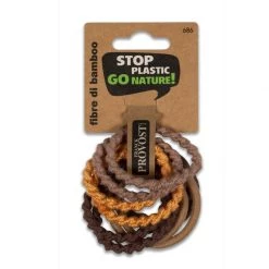 Frank Provost PLASTIC FREE - ELASTICI ASSORTITI BAMBOO 10PZ Elastico Capelli