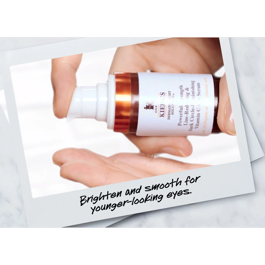 Kiehl's Powerful-Strength Line-Reducing & Dark Circle-Diminishing Vitamin C Eye Serum Siero - immagine 4